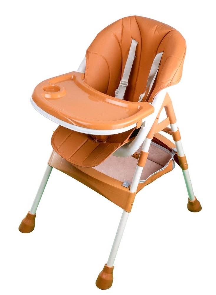 Feeding Dining Leather Brown Chair 2 Levels - E-300 - Image 4