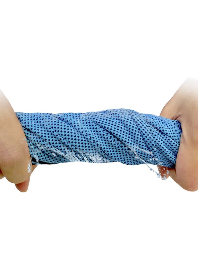 Peak Men'S And Women'S Cooling Towel, Sports Quick-Dry Towel, Fitness Swimming Bath Towel, Running Basketball Sweat-Absorbing Wipe Towel, Blue - Image 3