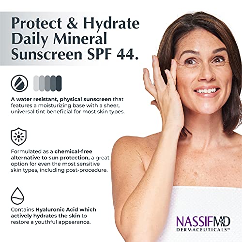 NassifMD Protect and Hydrate SPF44 Universal Tinted Moisturizer SPF BB Cream Tinted Moisturizer with SPF Whipped Sunscreen with Hyaluronic Acid - Image 5