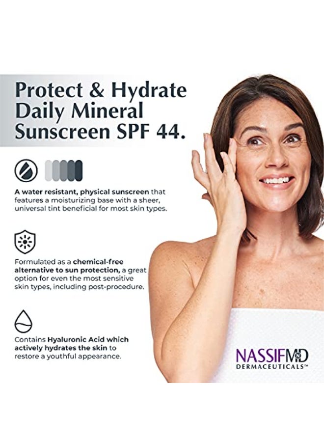 NassifMD Protect and Hydrate SPF44 Universal Tinted Moisturizer SPF BB Cream Tinted Moisturizer with SPF Whipped Sunscreen with Hyaluronic Acid - Image 4