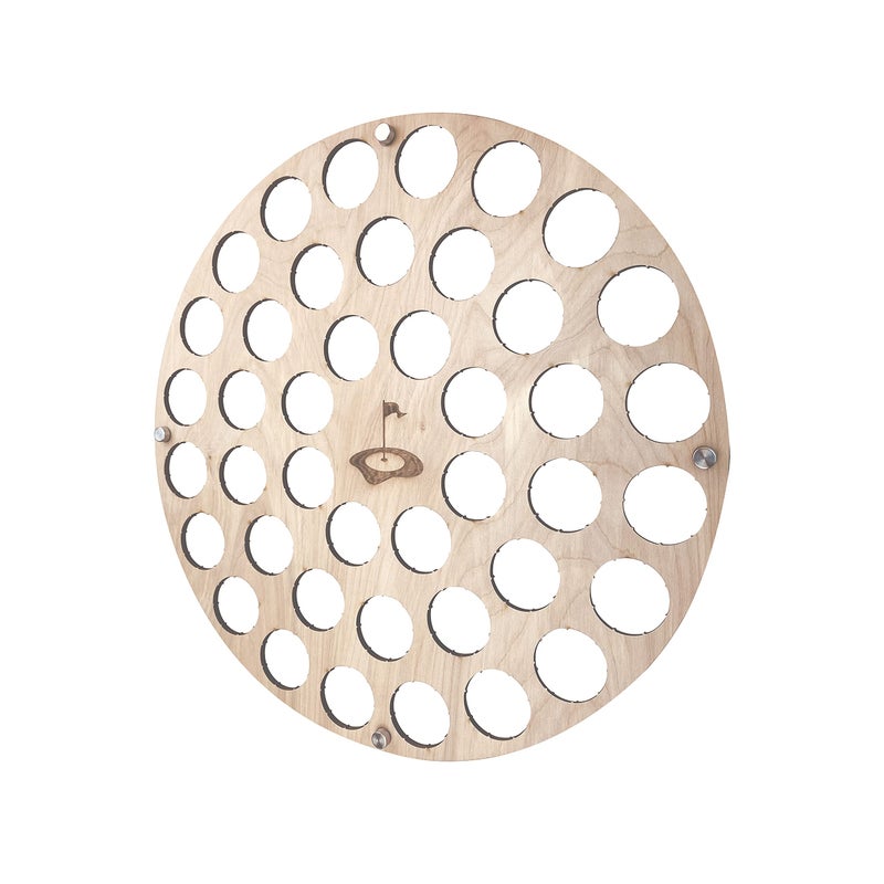 Torched Golf Ball Display Holder Collectors Case Holds 42 Golf Balls Wall Mount Decor