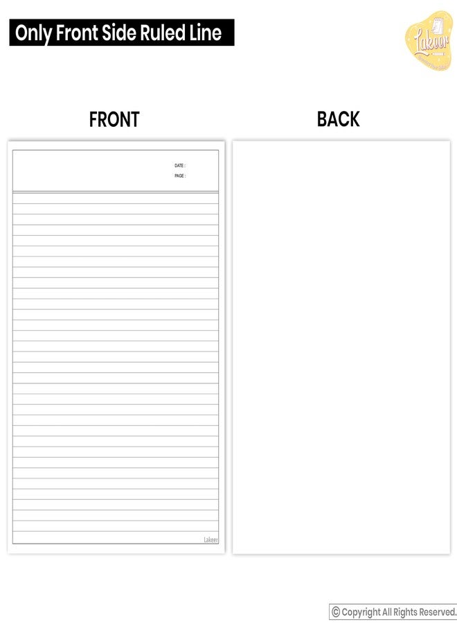 Lakeer A4 Ruled Paper White Color -100 GSM, Pack of 100 | for Project, Assignment, Practical, Homework and Etc. - Image 3