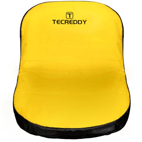 Tecreddy Lawn Mower Seat Cover for John Deere LP92334 Riding Mower Fits 14 16 Seats Weatherproof 600D Oxford Fabric Tractor Seat Cover Large - Image 1