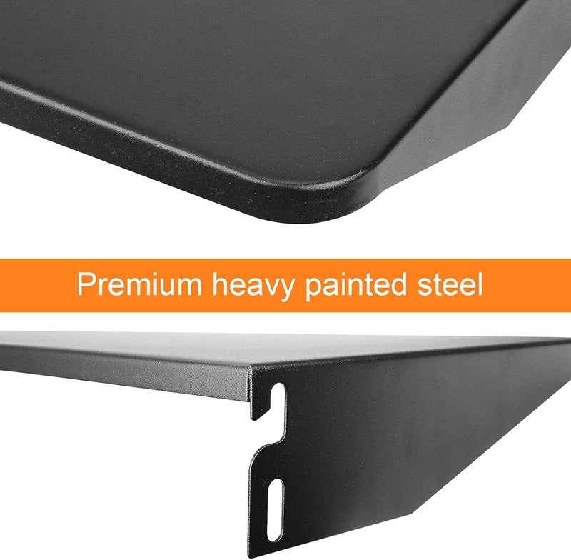 Utheer Folding Front Shelf for Traeger Pro 22, Pro 575, Ironwood 650 Pellet Grills, BAC362 Grill Accessory 25" x 12", Heavy-Duty Steel Table Supports 60 LBS, Foldable Prep & Storage Station - Image 3