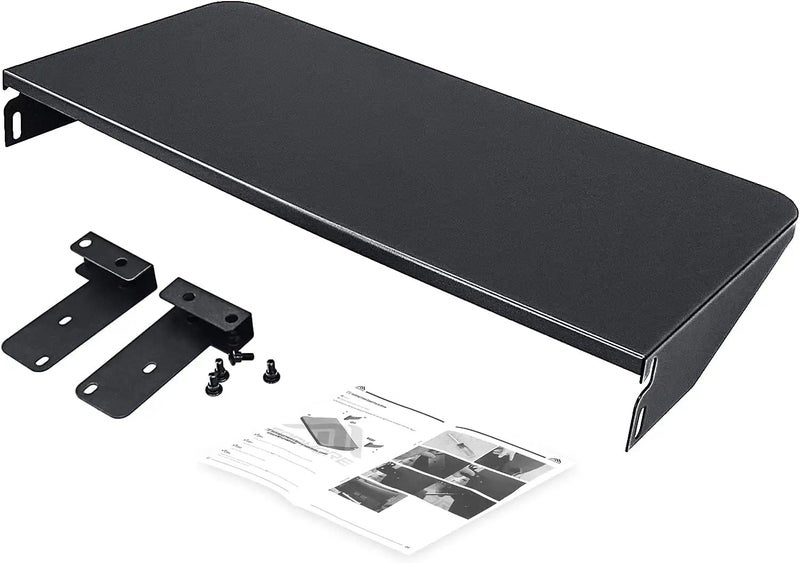 Utheer Folding Front Shelf for Traeger Pro 22, Pro 575, Ironwood 650 Pellet Grills, BAC362 Grill Accessory 25" x 12", Heavy-Duty Steel Table Supports 60 LBS, Foldable Prep & Storage Station - Image 1