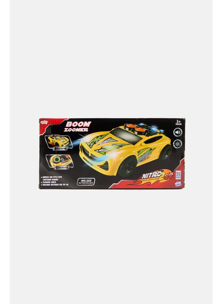 New Boy Nitro2Go  Boom Zoomer Race Car, Yellow  - Image 2