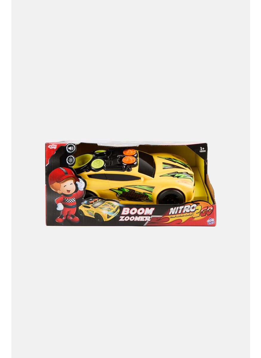 New Boy Nitro2Go  Boom Zoomer Race Car, Yellow  - Image 1