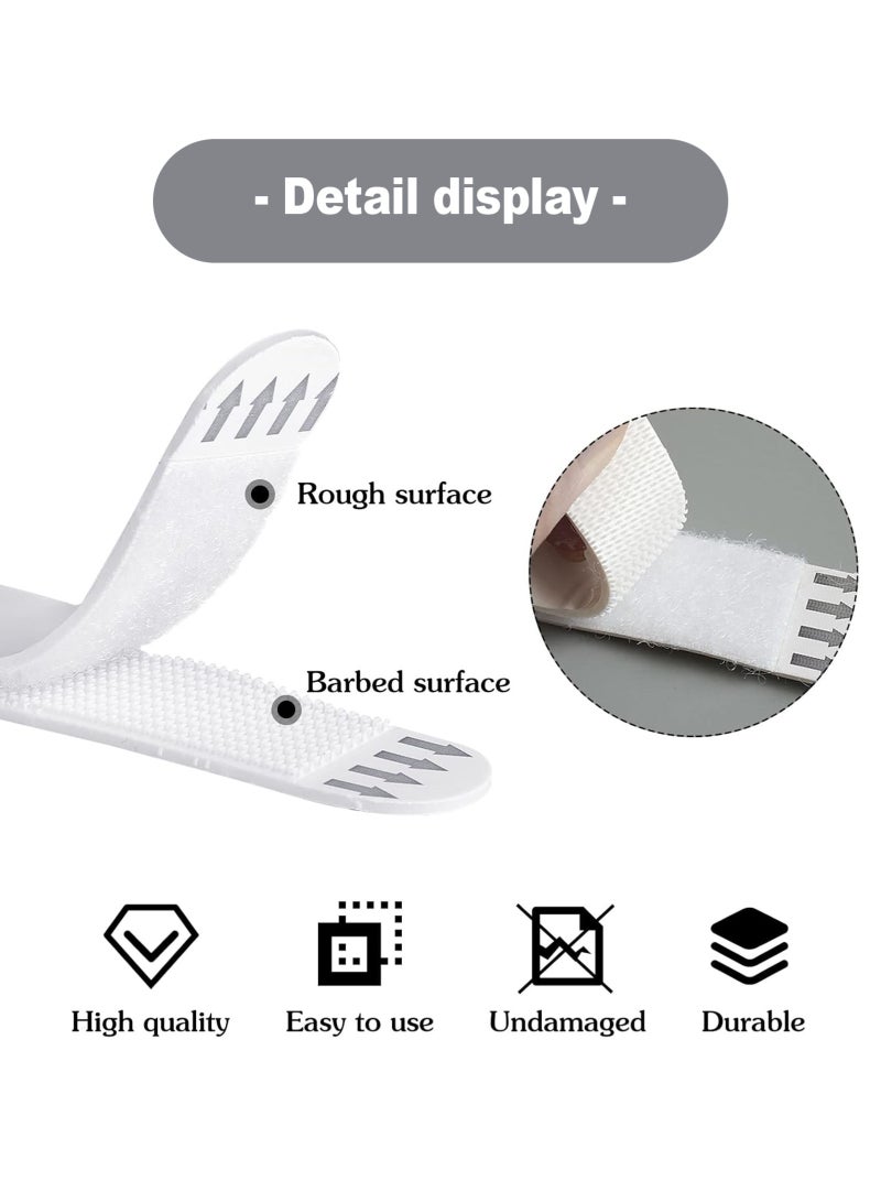 HomarKet Large Picture Hanging Strips Heavy Duty, 36Pairs Sticky Picture Hangers for Walls,Hanging Pictures Without Nail No Damage Wall Hangers Without Nails for Indoor Hooks Caddies, White - Image 1