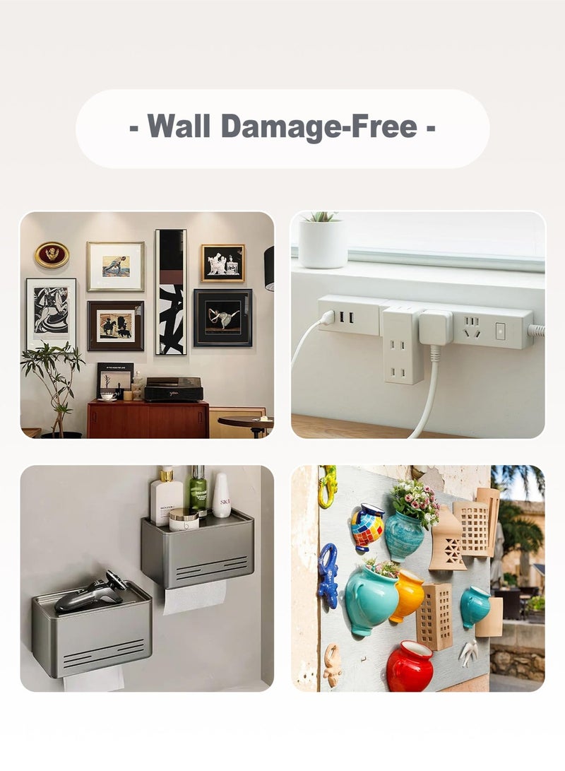 HomarKet Large Picture Hanging Strips Heavy Duty, 36Pairs Sticky Picture Hangers for Walls,Hanging Pictures Without Nail No Damage Wall Hangers Without Nails for Indoor Hooks Caddies, White - Image 5