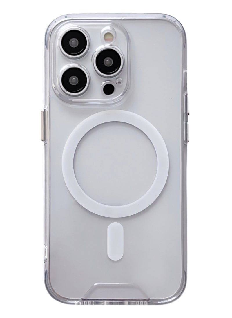 Generic - Case for Iphone 15 Pro Magsafe Space Phone Cover Transparent - Image 1