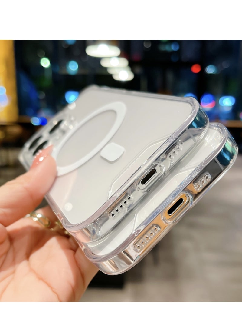 Generic - Case for Iphone 15 Pro Magsafe Space Phone Cover Transparent - Image 1