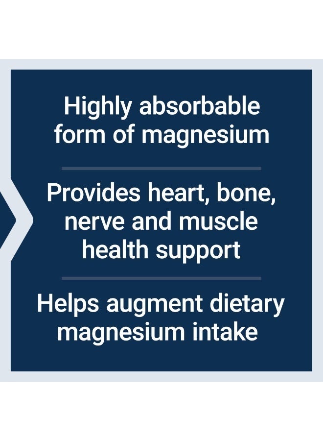Life Extension Magnesium Glycinate, Heart Health, Bone Health, Nerve and Muscle Support, Highly absorbable, Gluten-Free, Non-GMO, Vegetarian, 90 Capsules - Image 3