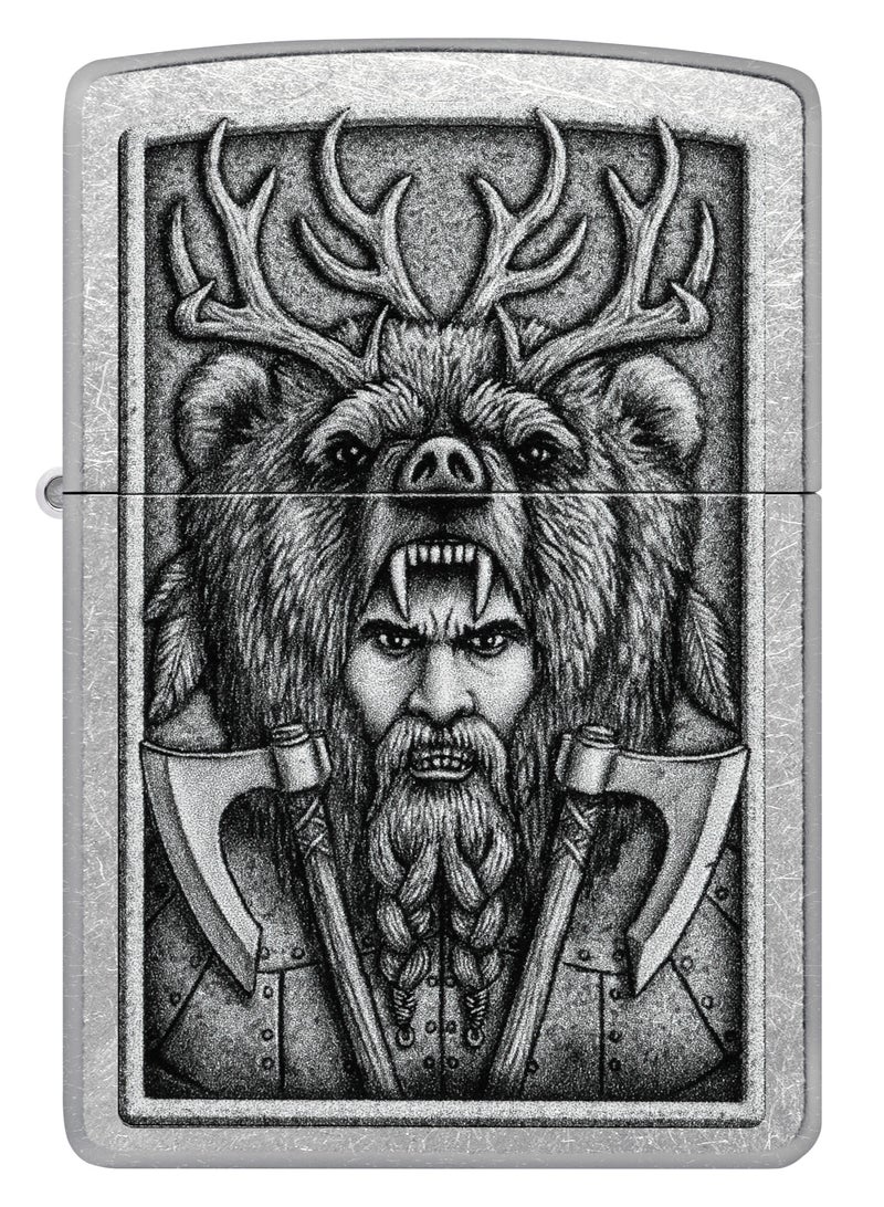 Zippo 48731 207 Barbarian Design Street Chrome Windproof Lighter - Image 2