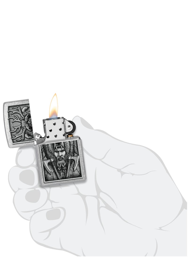 Zippo 48731 207 Barbarian Design Street Chrome Windproof Lighter - Image 5