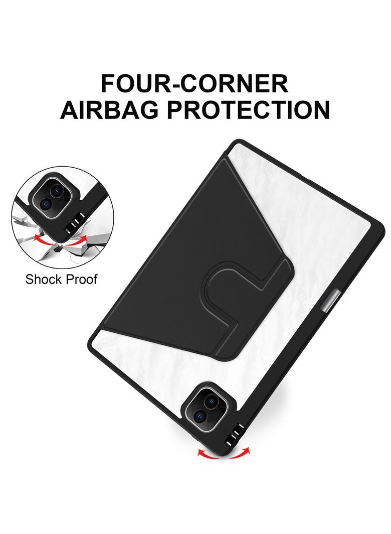 عام غطاء لوحي متكامل مع حامل قلم لجهاز Honor Magic Pad 2 / Honor GT Pro 12.3 - يدعم الدوران الكامل 360° مع وظيفة الإيقاظ/النوم التلقائي وحامل قاعدي متعدد الزوايا - Image 5