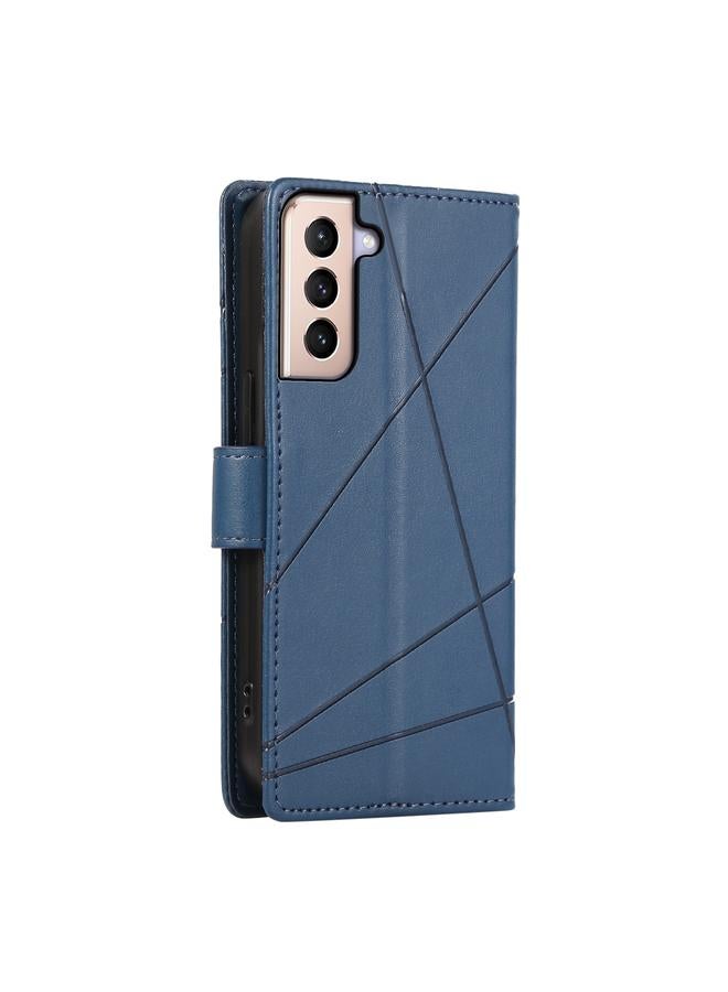 S-TOP Case For Samsung Galaxy S21+ 5G PU Genuine Leather Texture Embossed Line Phone Case - Image 3