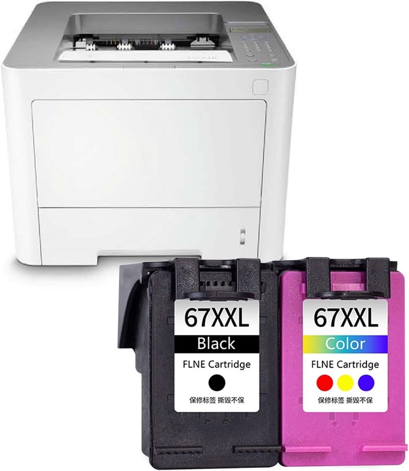 67XXL Extended Printing Life Black/Colored Cartridge Wide Compatibility for 2723 2721 2330 4122 2755 Printers Photo Printing - Image 3