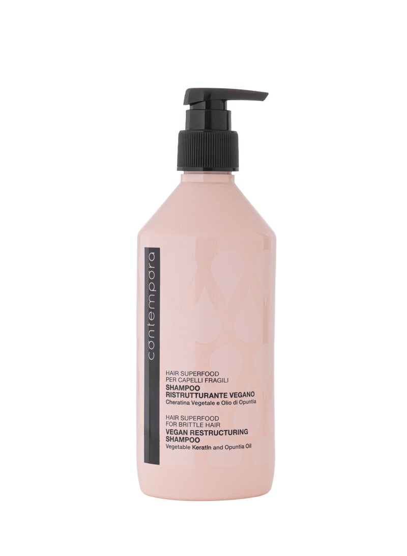 Barex Italiana Contempora - Hair Superfood for Brittle Hair | Vegan Restructuring Shampoo 500 ML - Image 1