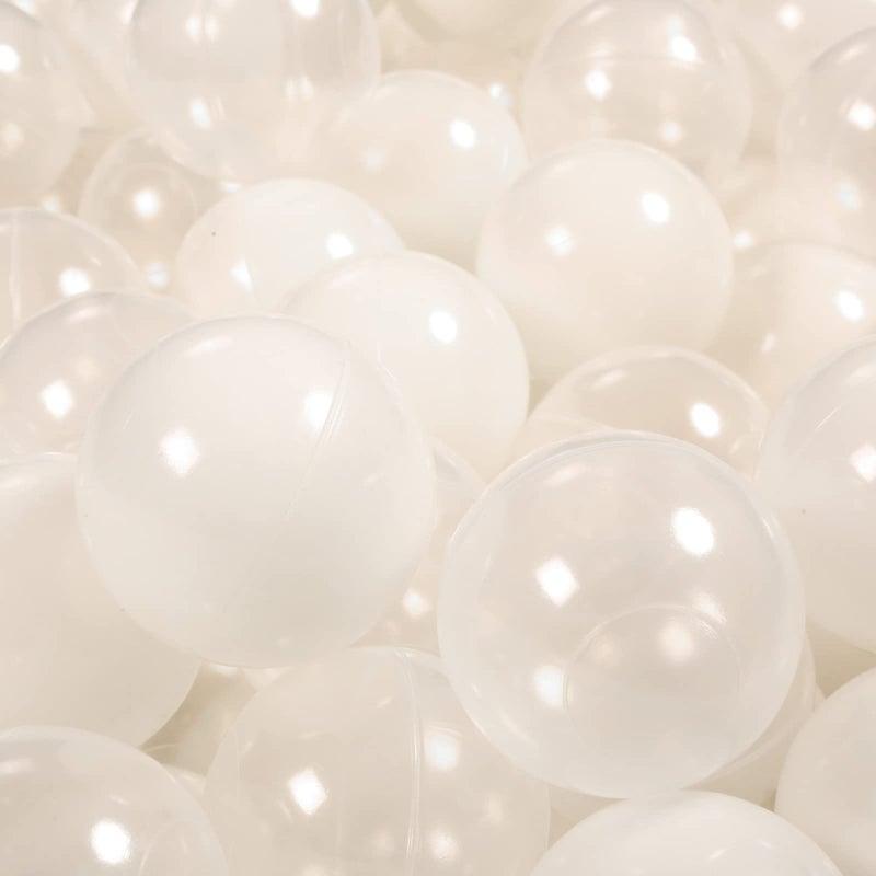 STARBOLO STARBOLO 100 Ball Pit Balls Phthalate Free BPA Free Crush Proof Plastic - Beige Colors in Reusable Play Toys for Kids with Storage Bag - Image 4