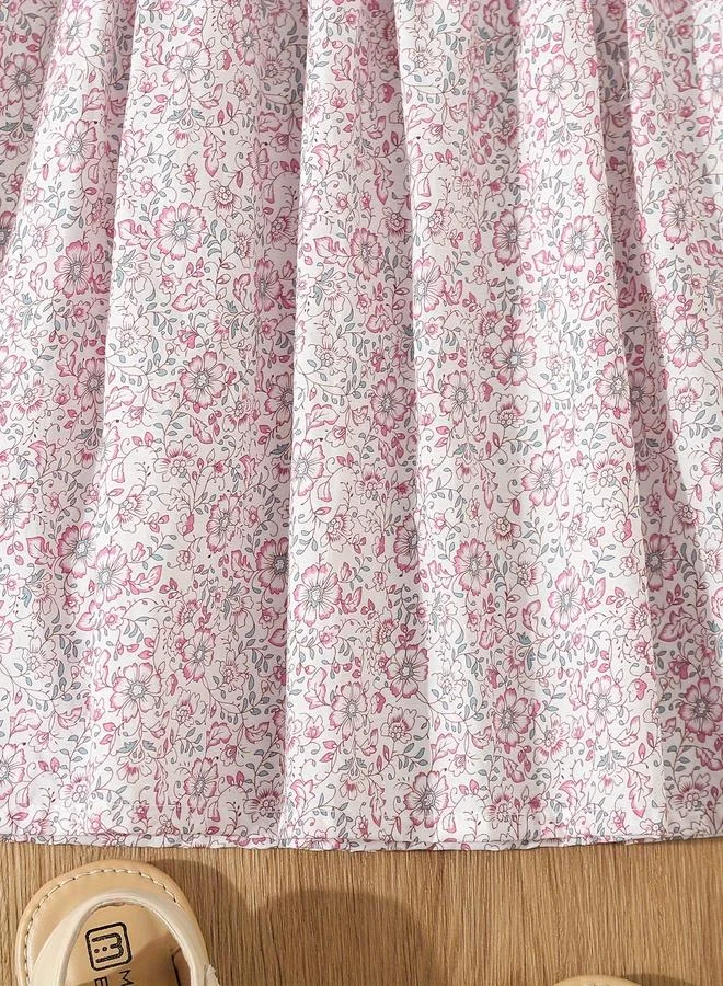 Take Two Take Two Girls Pink Floral Smocked Dress