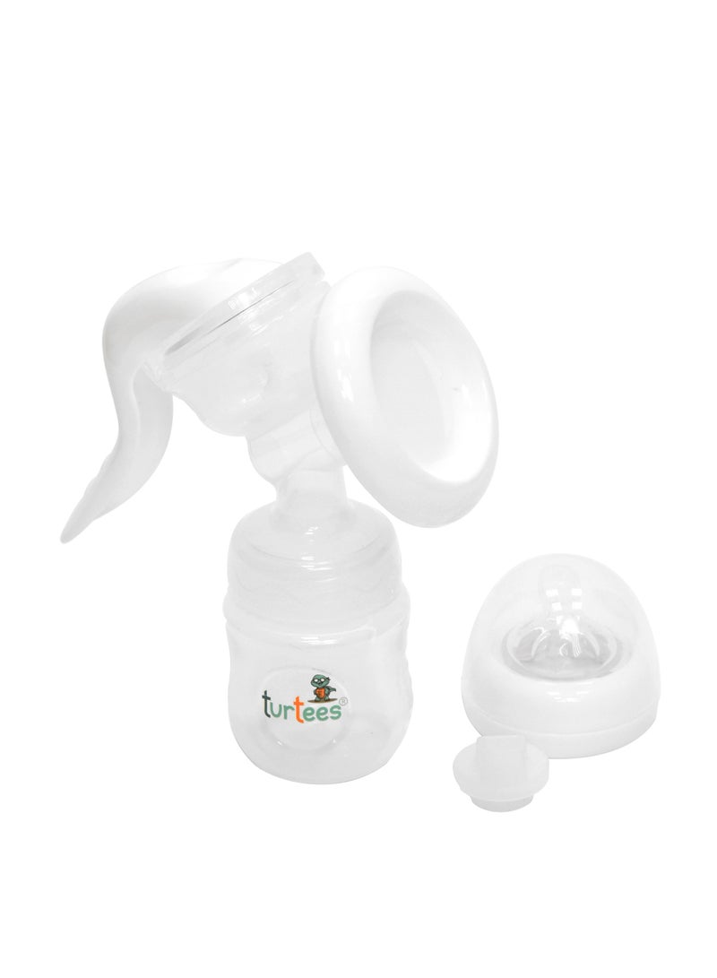 turtees Manual Silicone Breast Pump With Adjustable Suction And Accessories - Image 3