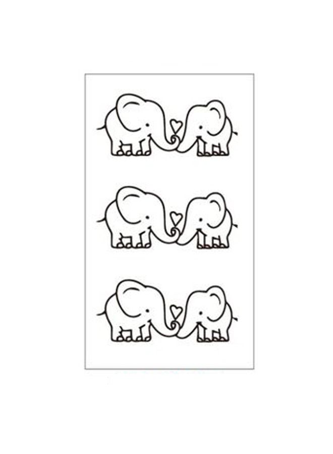 Khaisha Fashionable waterproof temporary tattoo sticker Elephant design - Image 1