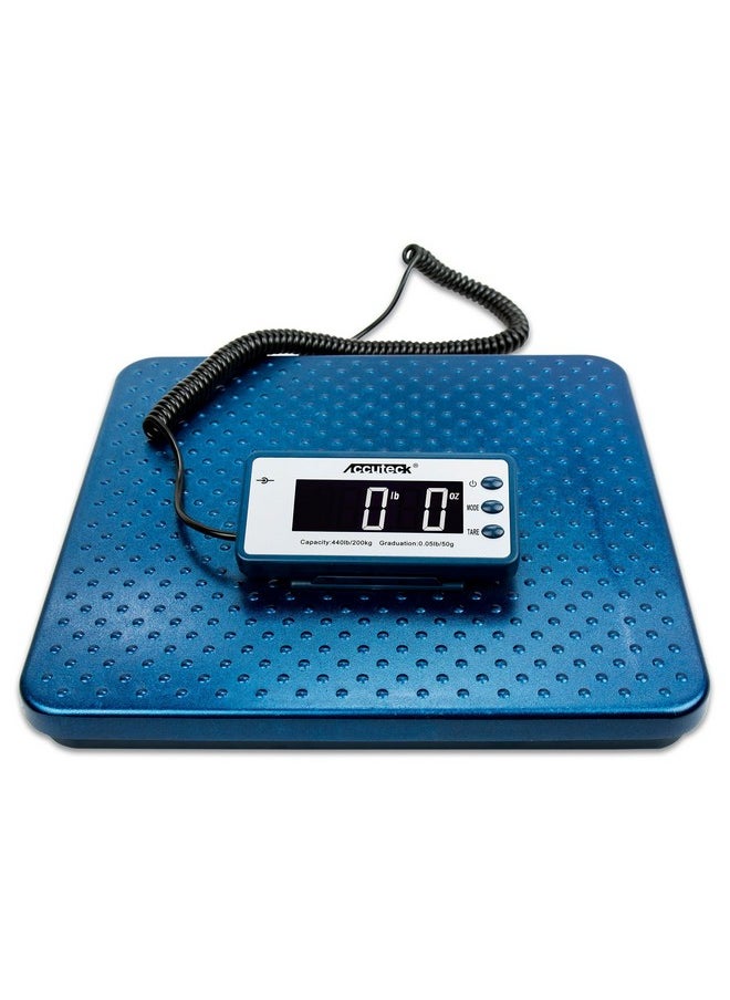 ACCUTECK - 440Lb Heavy Duty Digital Metal Industry Shipping Postal Scale W/C - Image 1