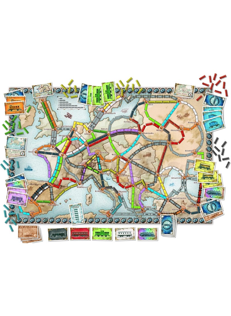 دايز أوف ووندر ديز أف وندَر لعبة لوحية "تذكرة ركوب أوروبا" للأعمار من ٨ سنوات فما فوق من ٢ إلى ٥ لاعبين متوسط ​​مدة اللعب ٣٠-٦٠ دقيقة - Image 4