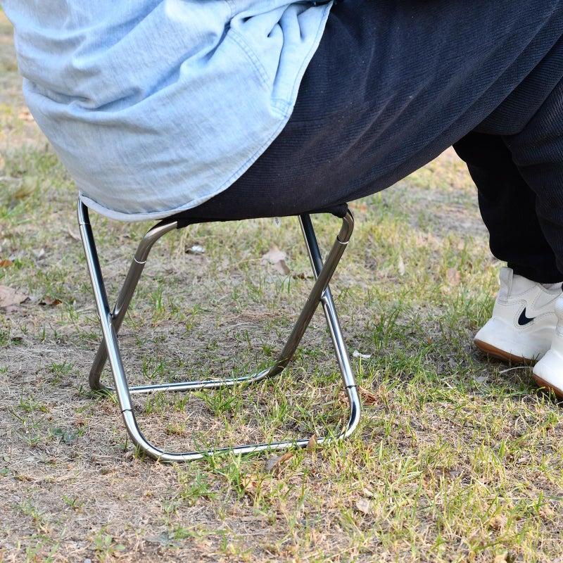 Lyhlya Portable Mini Folding Stool Small Camping Stool Mortable Stool Can Hold Up To 150 Lbs - Image 2