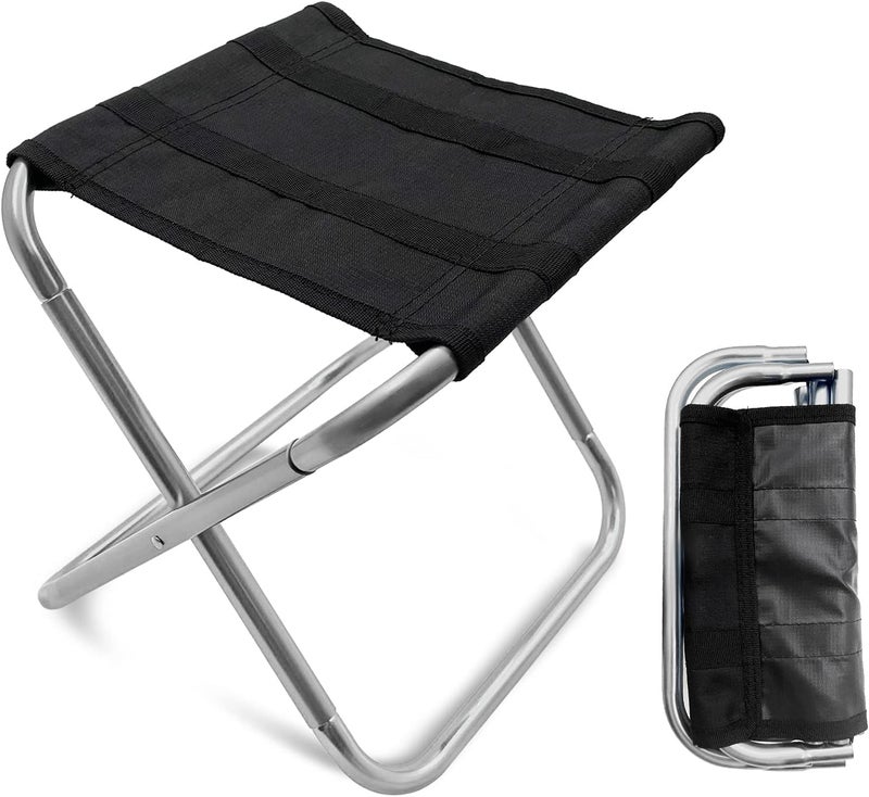 Lyhlya Portable Mini Folding Stool Small Camping Stool Mortable Stool Can Hold Up To 150 Lbs - Image 1