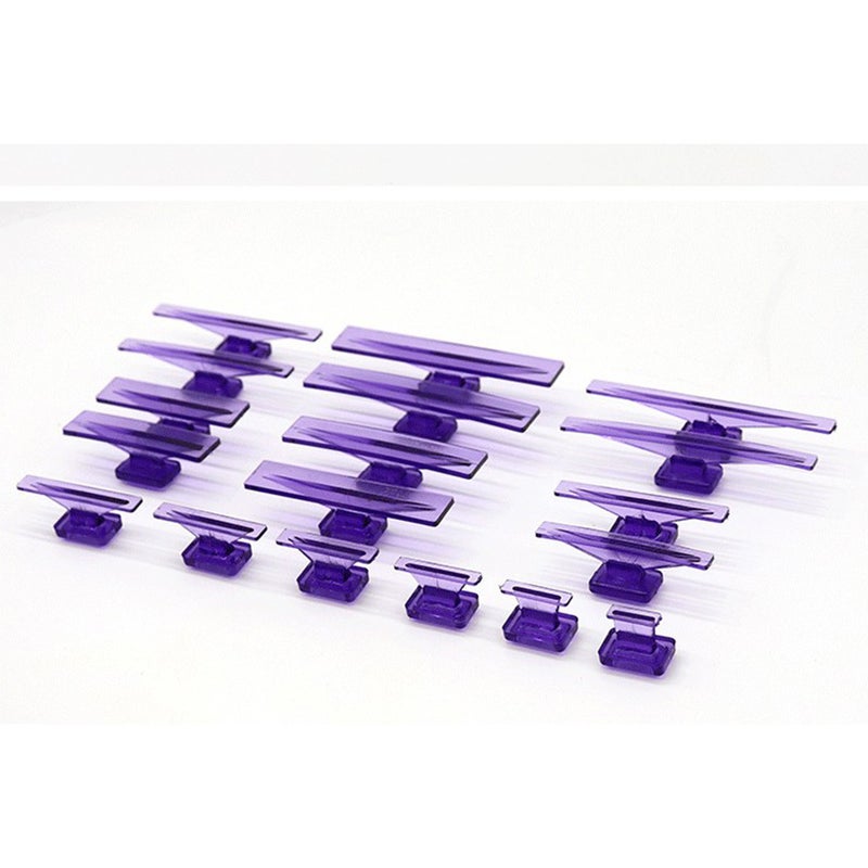 Car Body Repair Tool Auto Sheet Metal Restoration Kit Seamless Repair Pad Ice Slicks Patch Auto Body Grinding Compound Purple 18 pack a set 