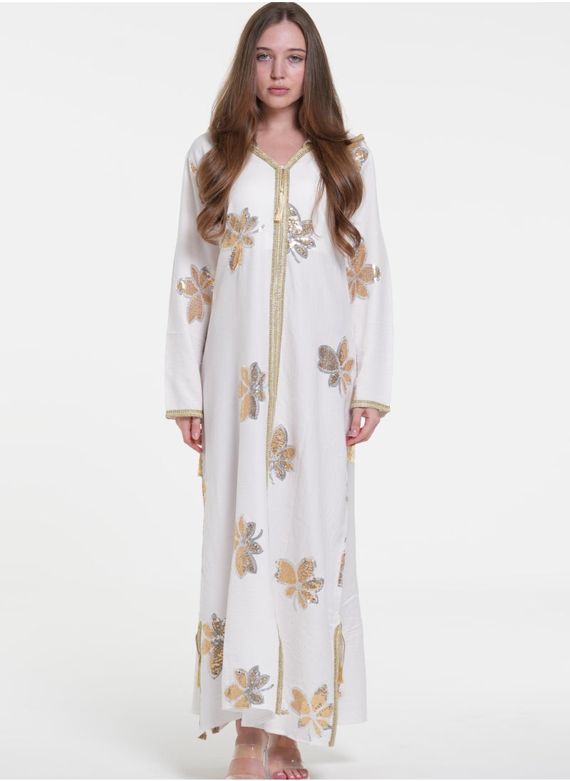 AL BENT AL SHARQIEH women jalabiya , arabian traditional dress  - Image 2