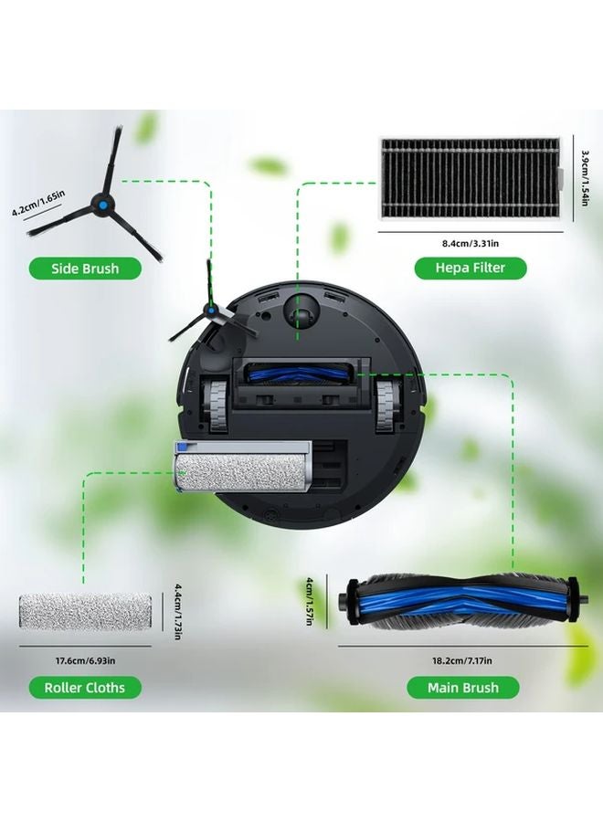 15 Pcs Deebot X8 Pro Omni Robot Vacuum Accessories Set With Main Brush Mop Pads Filters Bags - Image 3
