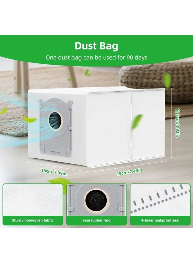 15 Pcs Deebot X8 Pro Omni Robot Vacuum Accessories Set With Main Brush Mop Pads Filters Bags - Image 5