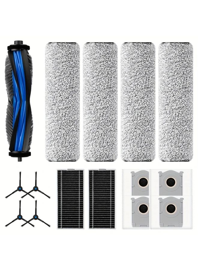 15 Pcs Deebot X8 Pro Omni Robot Vacuum Accessories Set With Main Brush Mop Pads Filters Bags - Image 1