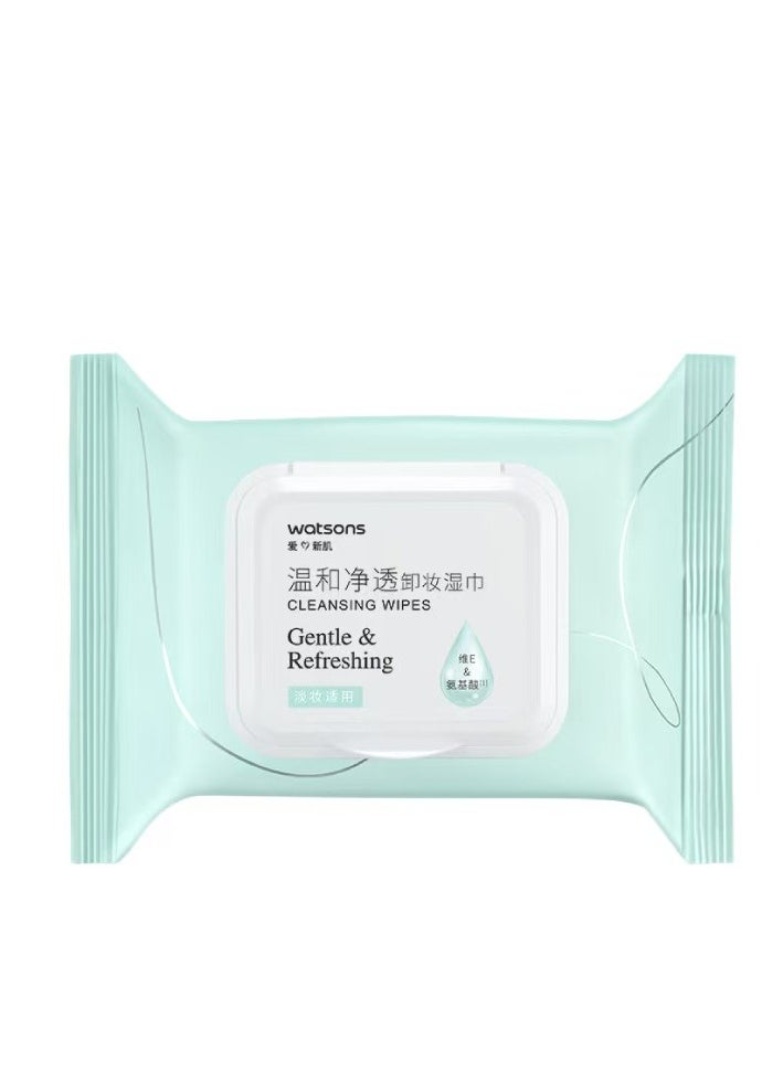 Watson's Watson's Cleansing Wipes  gentle and refreshing 
