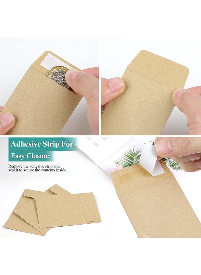 Beyond Brown Coin Envelopes, Envelope Mailers, Kraft Self Adhesive Seed Envelopes for Small Items Parts, Wages, Notes, Beads, Garden, Office (50 Pack)  - Image 4