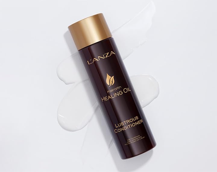 LANZA L'ANZA Keratin Healing Oil Conditioner for Dry Damaged Hair, Moisturizing, Detangles, Reduces Breakage, Adds Shine, Anti-Frizz, Color Safe Anti-Humidity Strengthening Care, Sulfate Free (1.7 Fl Oz) - Image 4