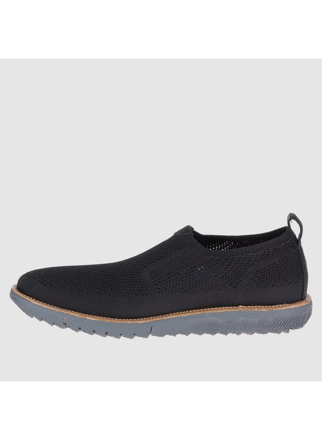Hush Puppies أحذية أكسفورد محبوكة سوداء للرجال - Image 5