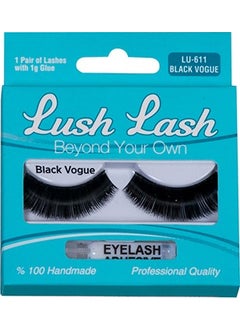 Lush Lash False Eyelashes Black Vogue 