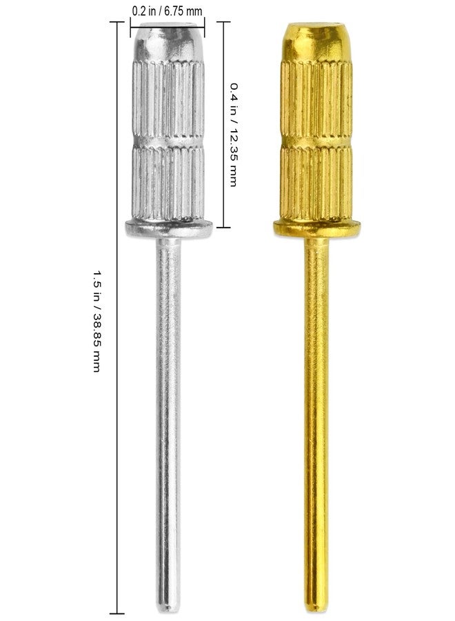 Beauticom PANA 3/32” Standard Mandrel E-File Nail Drill Bits for Sanding Band and Manicure, Acrylics, and Gel Nails (Color: Silver, Quantity: 5 Pieces) - Image 3