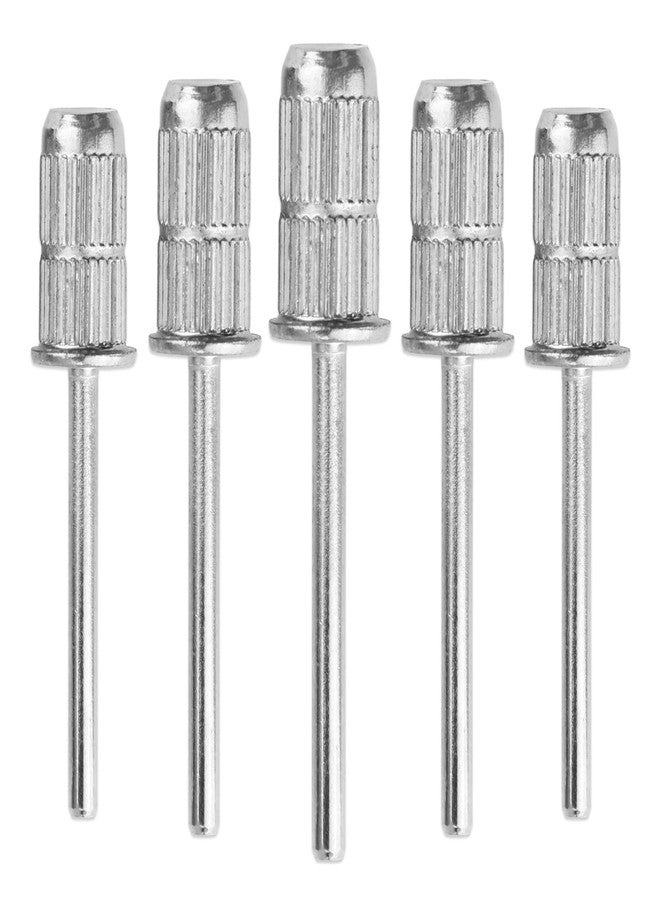 Beauticom PANA 3/32” Standard Mandrel E-File Nail Drill Bits for Sanding Band and Manicure, Acrylics, and Gel Nails (Color: Silver, Quantity: 5 Pieces) - Image 1