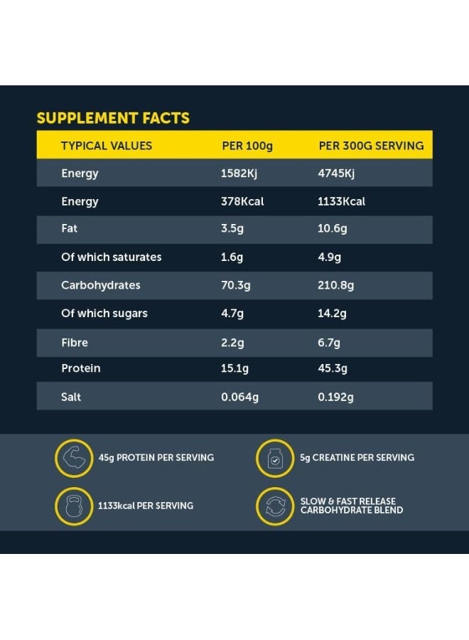 Basix Total Gainer - Vanilla Whip - 15 Lb - Image 2