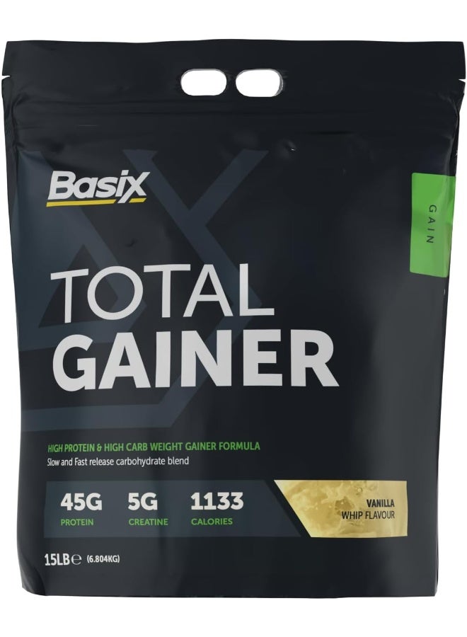 Basix Total Gainer - Vanilla Whip - 15 Lb - Image 1