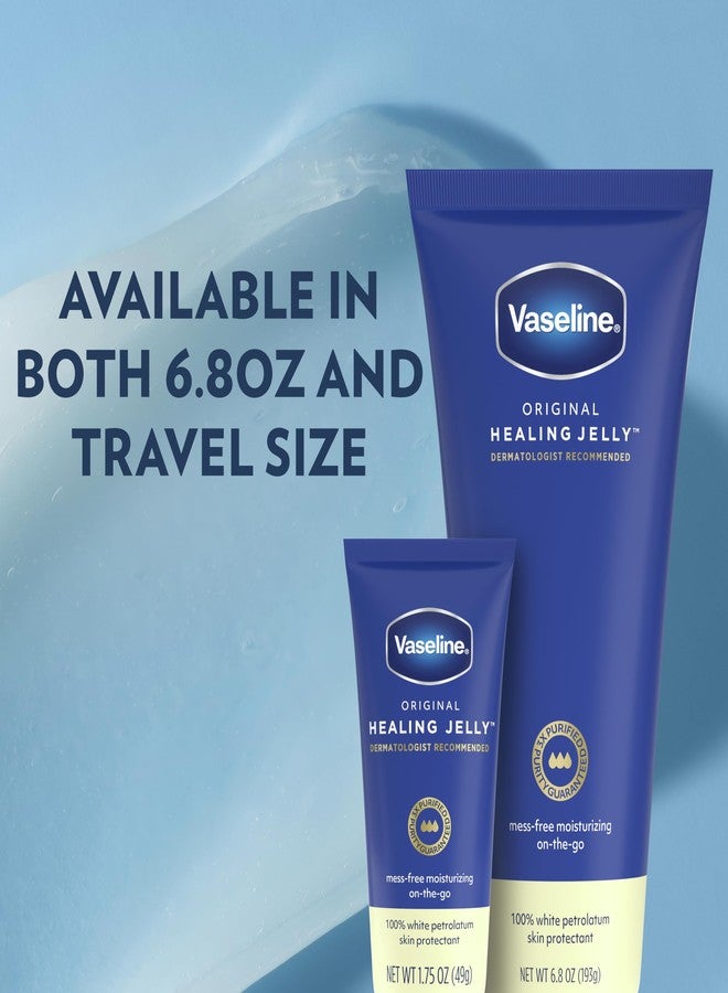 Vaseline Original Healing Jelly 100% White Petrolatum Skin Protectant 1 ct for Mess-Free Moisturizing On-the-Go, with 3x Purified Purity-Guaranteed Formula, 6.8 OZ - Image 4