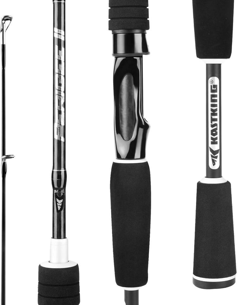 Kastking Perigee II Spinning & Casting Fishing Rods, Fuji O-Ring Line Guides, 24 Ton Carbon Fiber Casting and Spinning Rods - Two Pieces,Twin-Tip Rods and One Piece Rods - Image 1