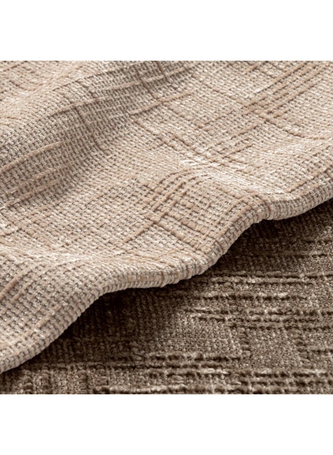 Textured Cushion Cover Thick Chenille Decorative Pillows Oatmeal 18x18 Inch 45x45CM Set of 2 Modern Boho Farmhouse Home Decor Neutral Throw Pillow Covers for Couch Sofa Living Room Bedroom - Image 2