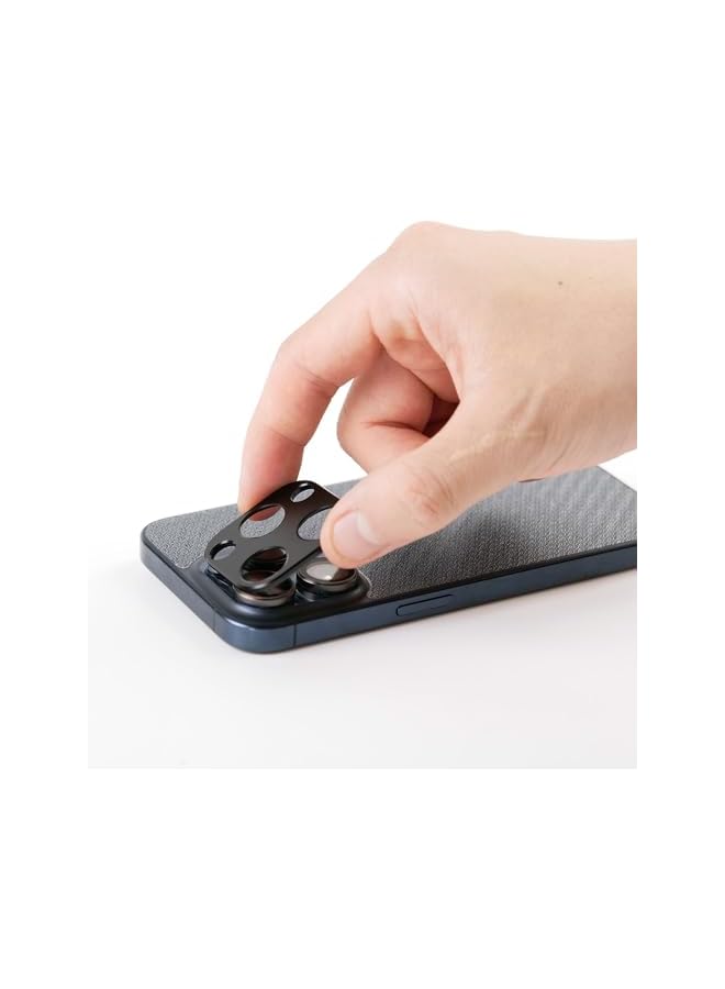 Ibywind Screen Protector Compatible With Iphone 15 Pro Max 5G With 2 Pcs Tempered Glass 1Pc Camera Lens Protector 1Pc Backing Carbon Fiber Film Fingerprint Reader Easy To Install - Image 3