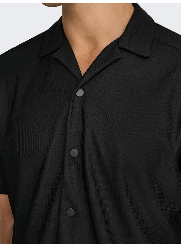 Only & Sons Men's Polyester Short Sleeve Shirt - Image 4