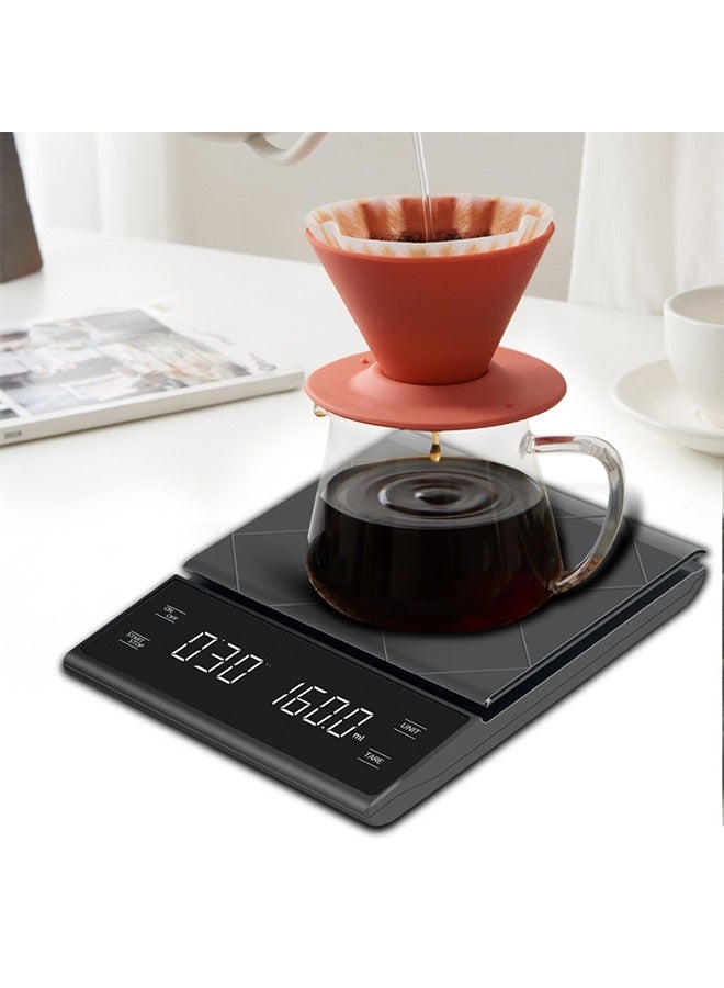MITOYO Digital Coffee Scale - LED Electronic Kitchen Scale - Food Scale - USB Rechargeable - 5kg/0.1g  - Image 5